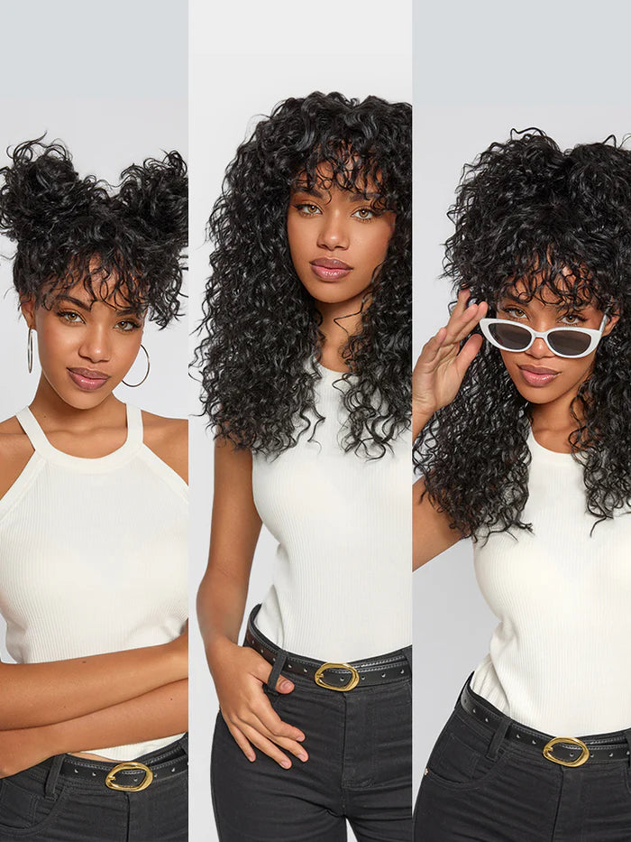 Wavella™ – Viral Bang Wig for Effortless Curls