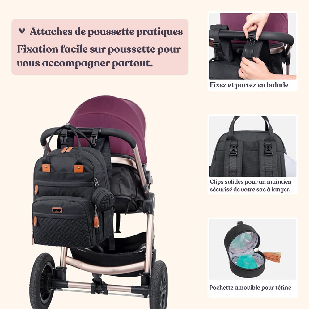 Lunabe® Sac à Langer - Nomade Mum™