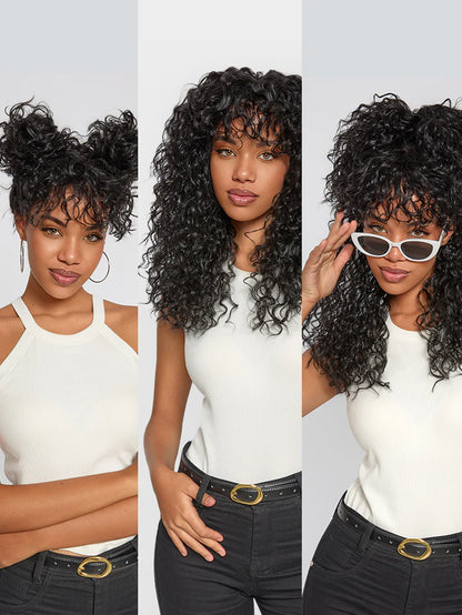 Wavella™ – Viral Bang Wig for Effortless Curls